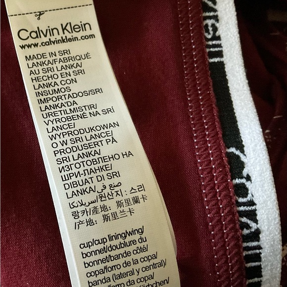 Calvin Klein Unlined Bralette - NWT - Size Medium - Fair Isle Print - New - Picture 11 of 11